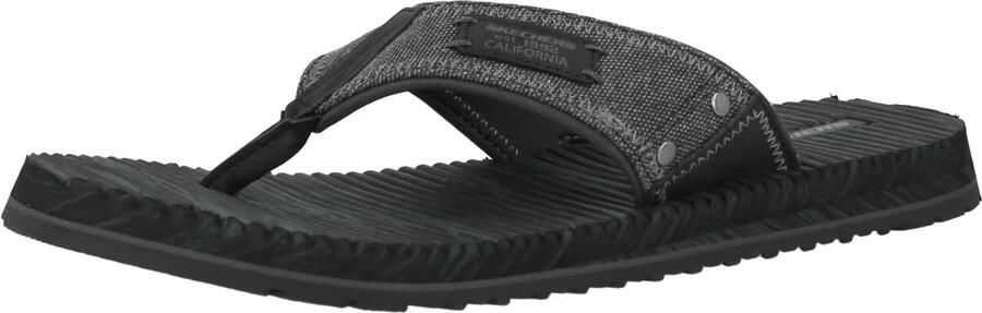 SKECHERS Teenslippers 'QUILL' zwart zwart gemêleerd