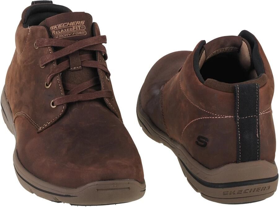 Skechers Harper Melden leren heren veterboots - Foto 4