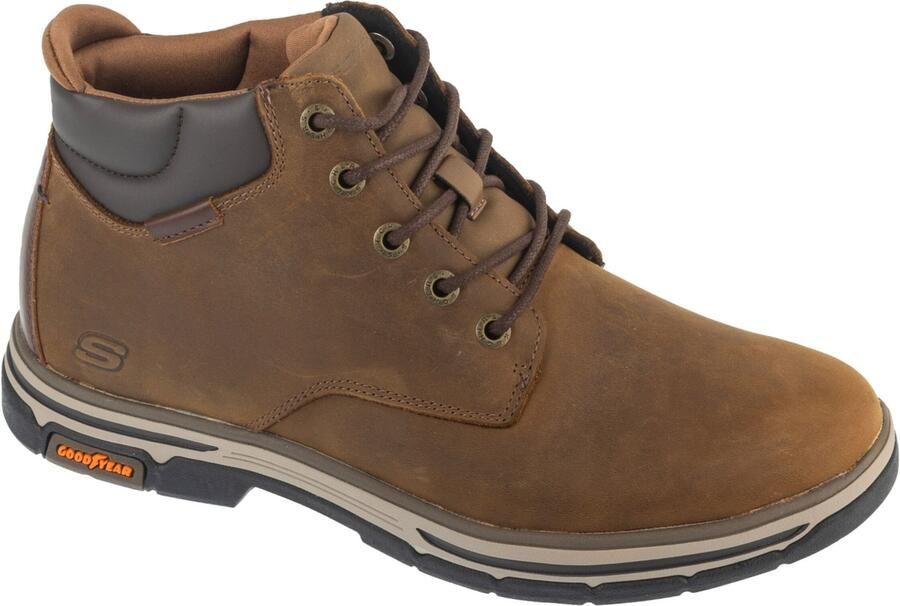 Skechers Relaxed Fit: Segment 2.0 Brogden Veterschoenen Hoog middel bruin - Foto 6