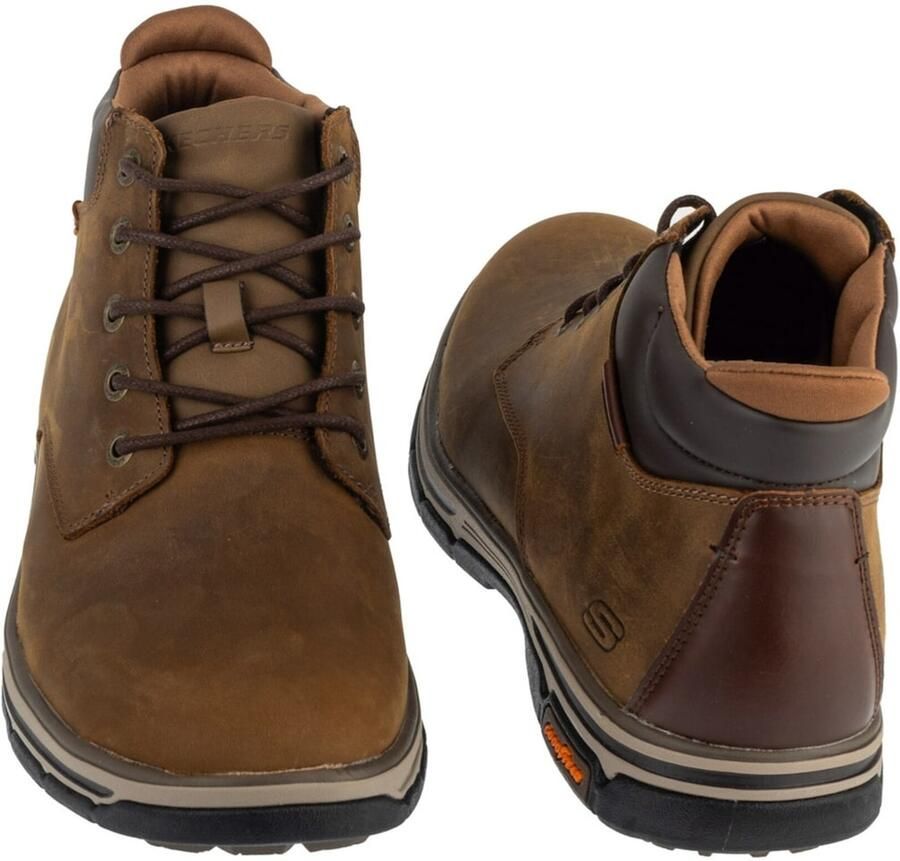 Skechers Relaxed Fit: Segment 2.0 Brogden Veterschoenen Hoog middel bruin - Foto 3