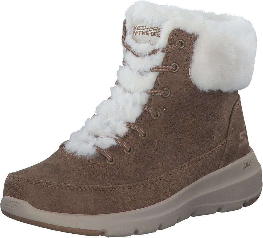 Skechers GLACIAL ULTRA WONDERLAND Dames Winterlaarzen Bruin