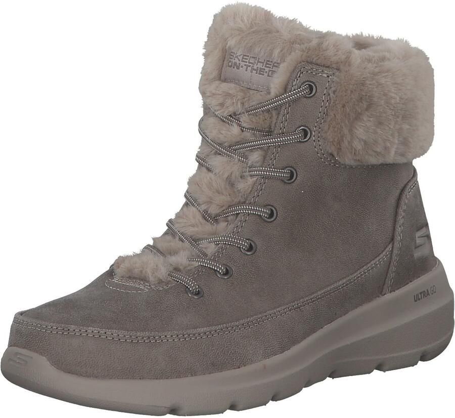 Skechers Dames Winterlaarzen GLACIAL ULTRA WONDERLAND Beige stijlvol en Warm - Foto 8