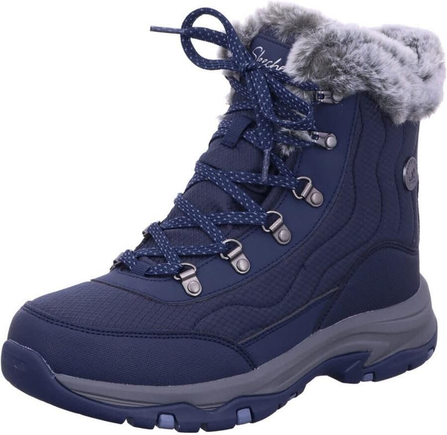 SKECHERS Veterlaarsjes 'Schnürstiefel Damen 167893 NVY Kunststoff (Synthetik) in blau' blauw - Foto 2