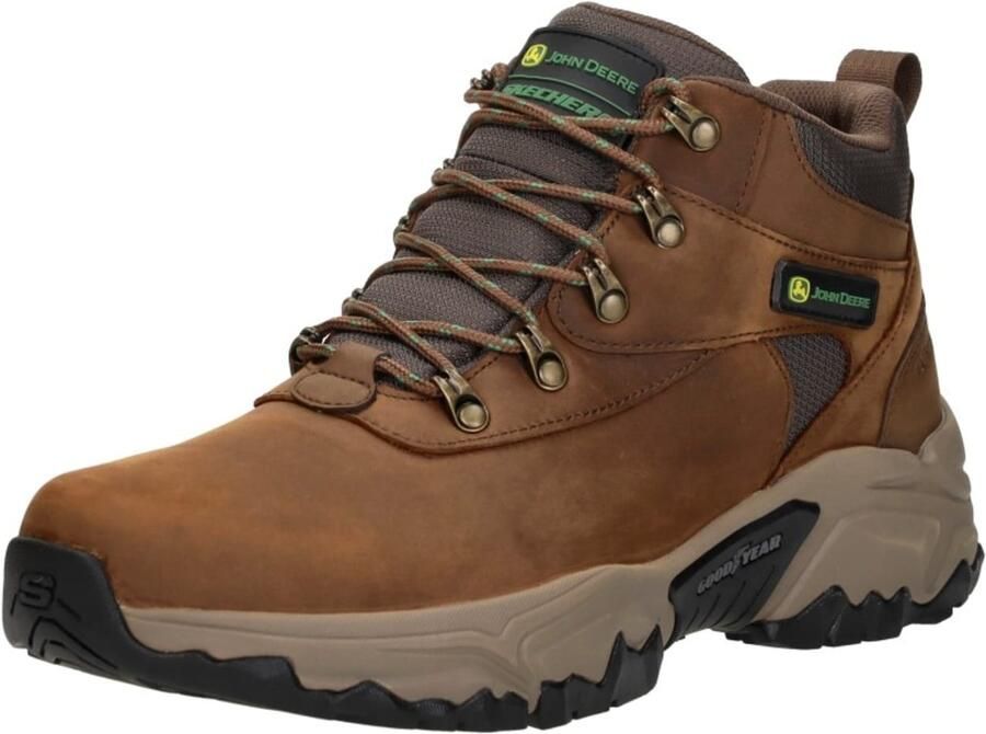 Skechers John Deere: Relaxed Fit Veterschoenen Hoog Donkerbruin - Foto 7