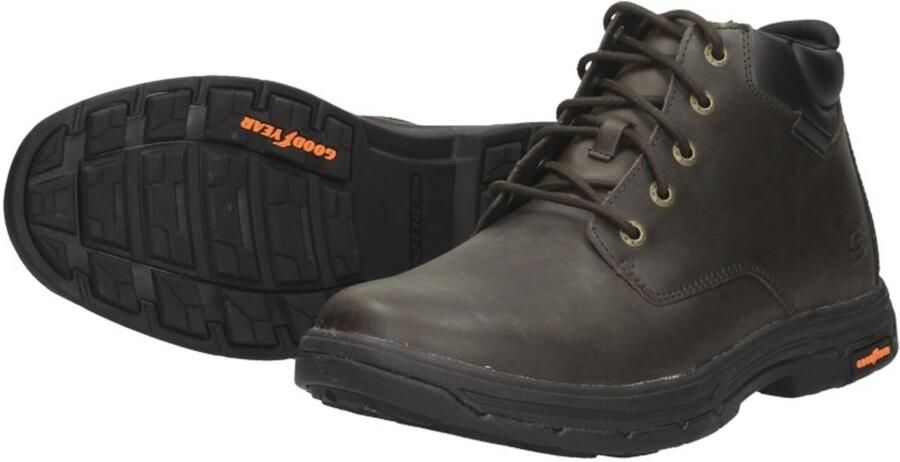 Skechers Relaxed Fit: Segment 2.0 Brogden Veterschoenen Hoog Donkerbruin - Foto 6