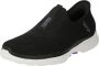 Skechers Go Walk 6 Fabulous View Slip-ins 124569-BKLV Vrouwen Zwart Sneakers Sportschoenen - Thumbnail 2