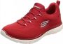 Skechers Summits dames sneaker Rood - Thumbnail 2