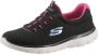 Skechers Summits 12980-BKHP Vrouwen Zwart Sneakers - Thumbnail 2
