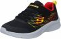 Skechers Microspec Texlor 403770L-BKRD Kinderen Zwart Sneakers - Thumbnail 3
