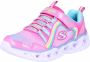 Skechers Heart Lights-Rainbow Lux 302308L-PKMT voor meisje Roze Sneakers Sportschoenen - Thumbnail 2