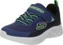 Skechers Microspec II Zovrix 403924L-NBLM voor een jongen Marineblauw Sneakers Sportschoenen - Thumbnail 2
