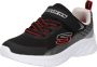 Skechers Microspec II kinder sneakers zwart wit - Thumbnail 3