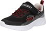 Skechers Microspec II kinder sneakers zwart wit - Thumbnail 4