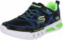 Skechers Flex-Glow Jongens Sneakers Black Blue Lime - Thumbnail 5