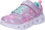 Skechers Heart Lights meisjes sneakers met lichtjes in pastelkleuren Pastel Uitneembare zool - Thumbnail 2