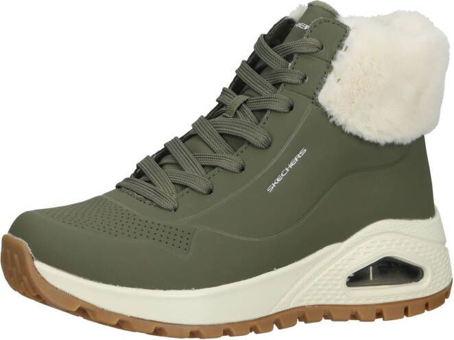 Skechers Uno Rugged Fall Air Dames Laarzen Olijfgroen - Foto 8