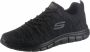 Skechers Track Front Runner 232298-BBK Mannen Zwart Trainingschoenen - Thumbnail 4