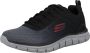 Skechers Track Ripkent heren sneakers zwart grijs Zwart Extra comfort Memory Foam - Thumbnail 5