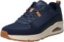 Skechers Uno Layover Sneaker Sneakers Heren Blauw - Thumbnail 4
