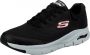 Skechers Arch Fit heren sneaker Zwart - Thumbnail 3