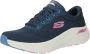 Skechers Arch Fit 2.0 Big League Dames Sneakers Donkerblauw Multicolour - Thumbnail 3