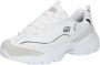 Skechers D'Lites New Heat Dames Sneakers Wit Zwart - Thumbnail 3