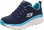 Skechers D'Lux Walker Fresh Finesse 149368-NVTQ Vrouwen Marineblauw Sneakers Sportschoenen - Thumbnail 2