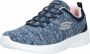 Skechers Dynamight 2.0 dames sneakers blauw Extra comfort Memory Foam - Thumbnail 3