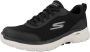 Skechers Go Walk 6 Bold Knight 216204 BLK Mannen Zwart Sneakers Sportschoenen - Thumbnail 2