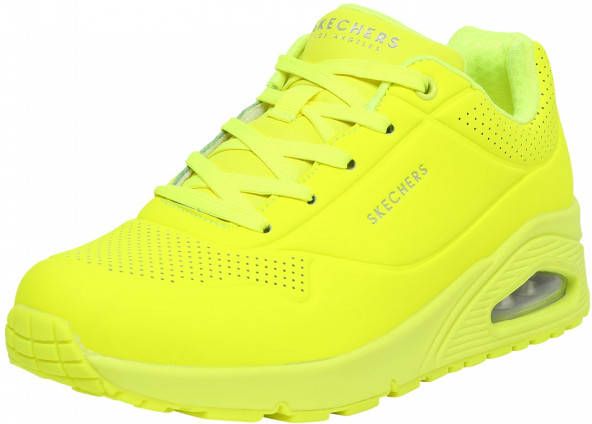 Redding Dochter Commandant Skechers Uno Night Shades 73667 NYEL Neon Geel - Schoenen.nl