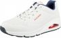 Skechers Sneakers met sleehak Uno Stand on Air Vrijetijdsschoen lage schoen veterschoen met fijne perforatie - Thumbnail 5