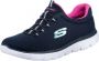 Skechers Summits 12980-NVHP Vrouwen Marineblauw Sneakers - Thumbnail 2