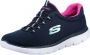 Skechers Summits 12980-NVHP Vrouwen Marineblauw Sneakers - Thumbnail 3