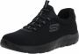 Skechers Sport Heren SUMMITS Sneakers Instappers Heren Zwart - Thumbnail 4