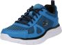 Skechers Track-Bucolo 52630-BLLM Mannen Blauw Trainingschoenen Sportschoenen - Thumbnail 2