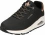 Skechers Uno-Shimmer Away 155196-BLK Vrouwen Zwart Sneakers - Thumbnail 4