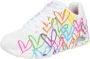 Skechers Sneakers UNO HIGHLIGHT LOVE vrijetijdsschoen lage schoen veterschoen met hartjes-print - Thumbnail 4