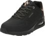 Skechers Uno Shimmer Away 155196 BBK Vrouwen Zwart Sneakers - Thumbnail 5