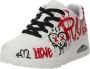 Skechers Women's Street UNO GRAFFITI LOVE Sneakers 177082 Wit - Thumbnail 3