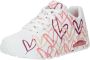 Skechers Sneakers met sleehak UNO-SPREAD THE LOVE Vrijetijdsschoen lage schoen veterschoen met coole graffiti-print - Thumbnail 4