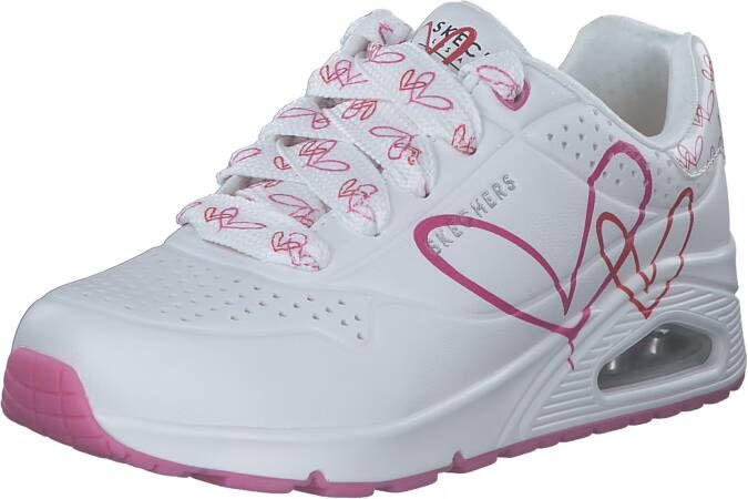 Skechers Uno Twin Hearts dames sneaker Wit multi - Foto 2