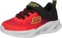 Skechers Meteor-Lights Krendox 401495N-RDBK voor een jongen Rood Sneakers Sportschoenen - Thumbnail 3