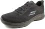 Skechers Go Walk 6 Avalo 216209-BBK Mannen Zwart Sneakers - Thumbnail 3