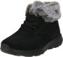 Skechers On The Go Joy Plush Dreams 144042 BKGY Vrouwen Zwart Schoenen Sneeuw laarzen - Thumbnail 6