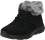 Skechers On The Go Joy Plush Dreams 144042 BKGY Vrouwen Zwart Schoenen Sneeuw laarzen - Thumbnail 2