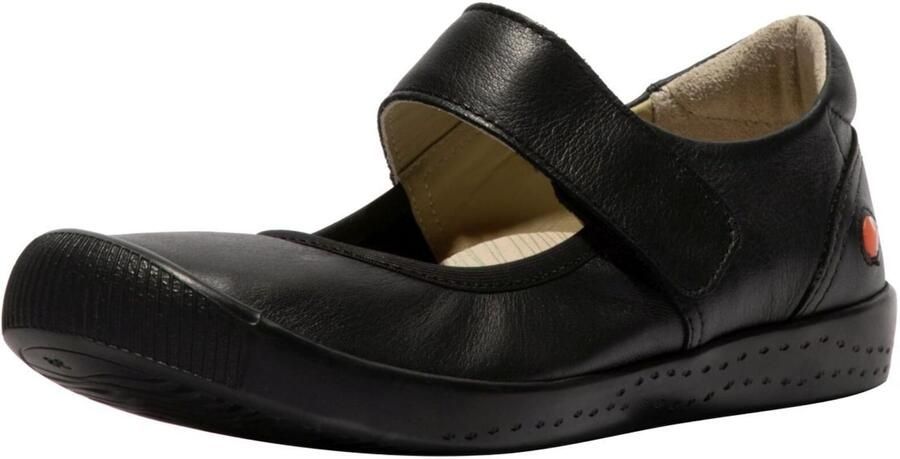 Softinos Ballerina met riempjes zwart