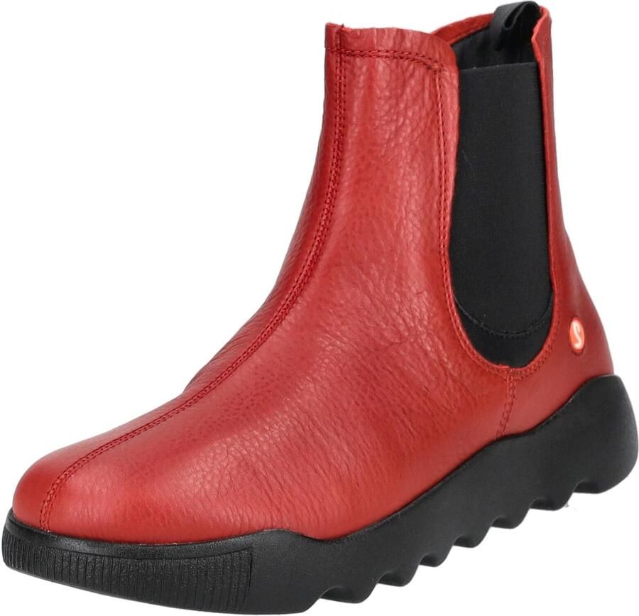 Softinos Chelsea boots rood zwart - Foto 3