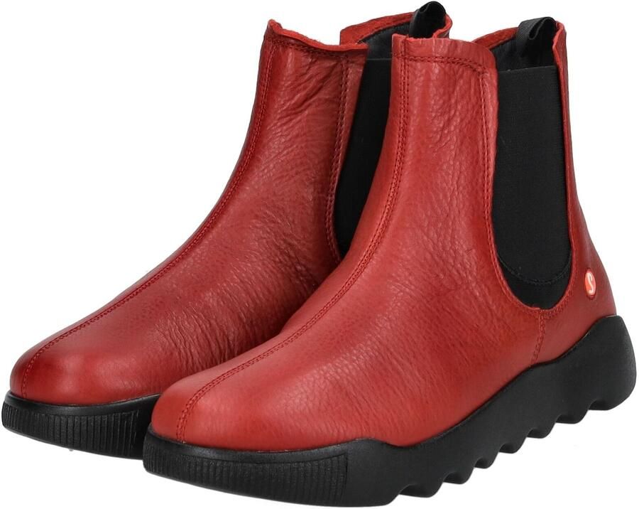 Softinos Chelsea boots rood zwart - Foto 5