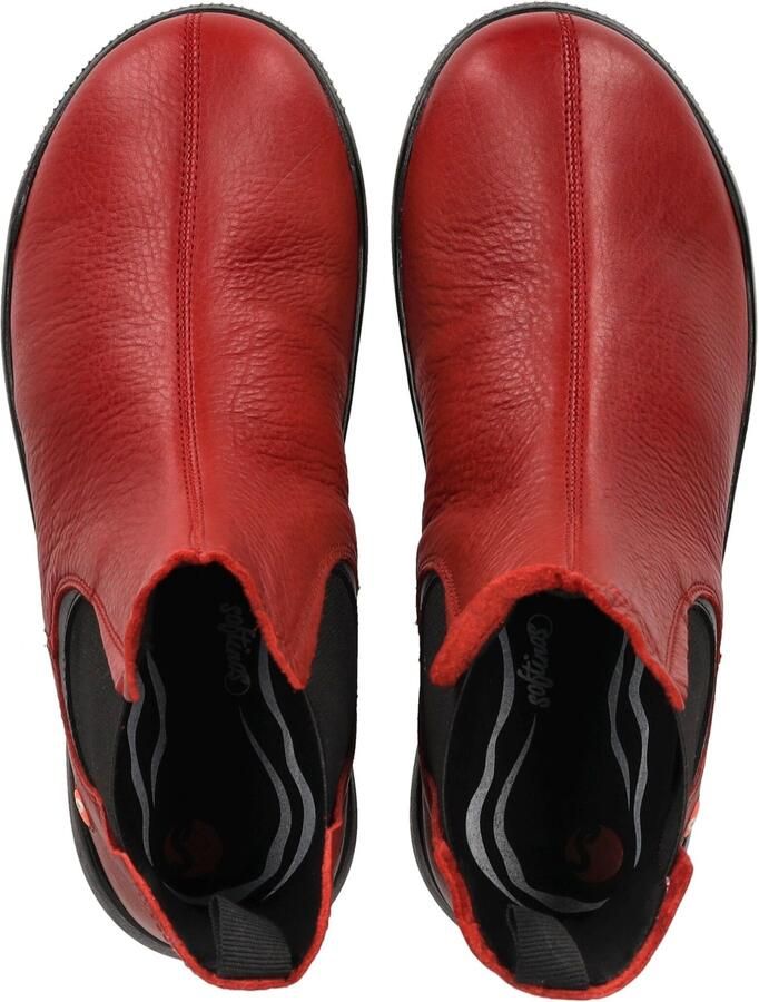 Softinos Chelsea boots rood zwart - Foto 6