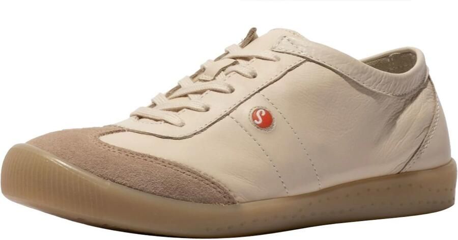 Softinos Sneakers laag beige bruin